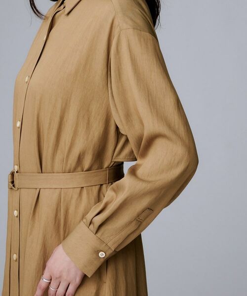 UNTITLED / アンタイトル ロング・マキシ丈ワンピース | 【前開きボタン/ベルト付/羽織シャツ/】2WAYトレンチ風ワンピース | 詳細21