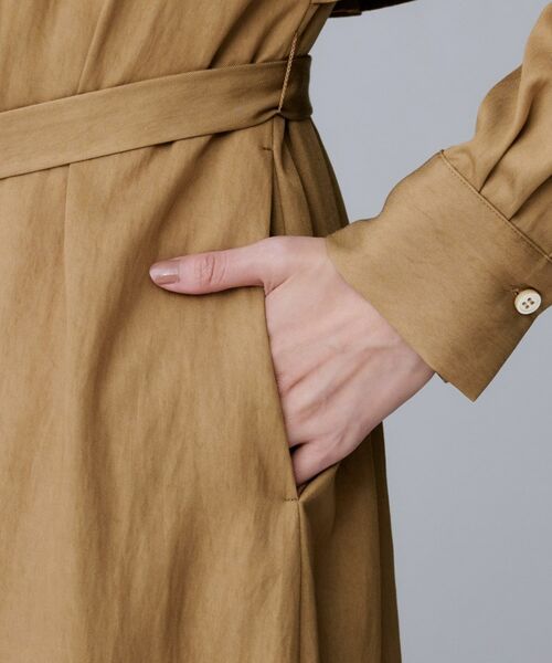 UNTITLED / アンタイトル ロング・マキシ丈ワンピース | 【前開きボタン/ベルト付/羽織シャツ/】2WAYトレンチ風ワンピース | 詳細22