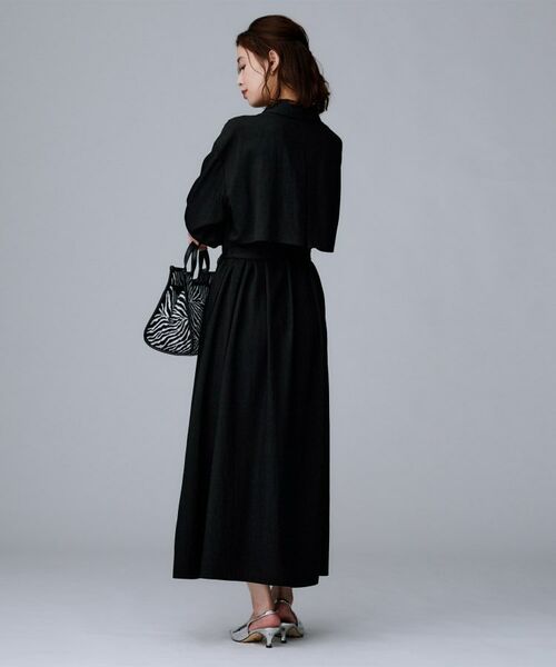 UNTITLED / アンタイトル ロング・マキシ丈ワンピース | 【前開きボタン/ベルト付/羽織シャツ/】2WAYトレンチ風ワンピース | 詳細5