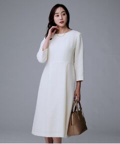 UNTITLED / アンタイトル ミニ丈・ひざ丈ワンピース | 【セットアップ可能/きれいめ】ツイードワンピース