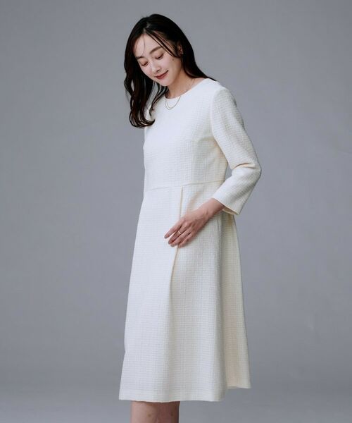 UNTITLED / アンタイトル ミニ丈・ひざ丈ワンピース | 【セットアップ可能/きれいめ】ツイードワンピース | 詳細2