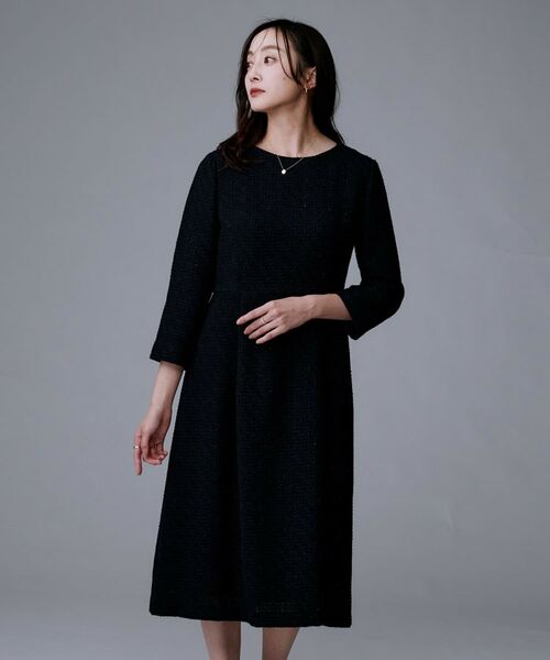 UNTITLED / アンタイトル ミニ丈・ひざ丈ワンピース | 【セットアップ可能/きれいめ】ツイードワンピース | 詳細6