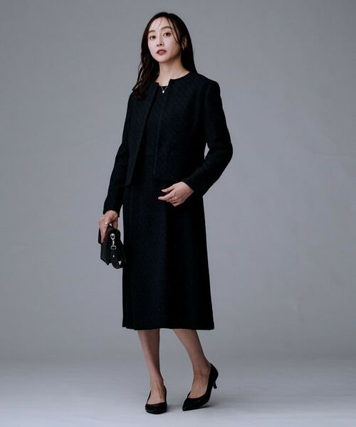 UNTITLED / アンタイトル ミニ丈・ひざ丈ワンピース | 【セットアップ可能/きれいめ】ツイードワンピース | 詳細9