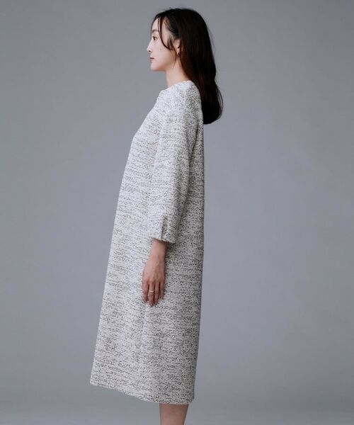 UNTITLED / アンタイトル ロング・マキシ丈ワンピース | 【洗える/ストレッチ】ツイードジャージワンピース | 詳細18