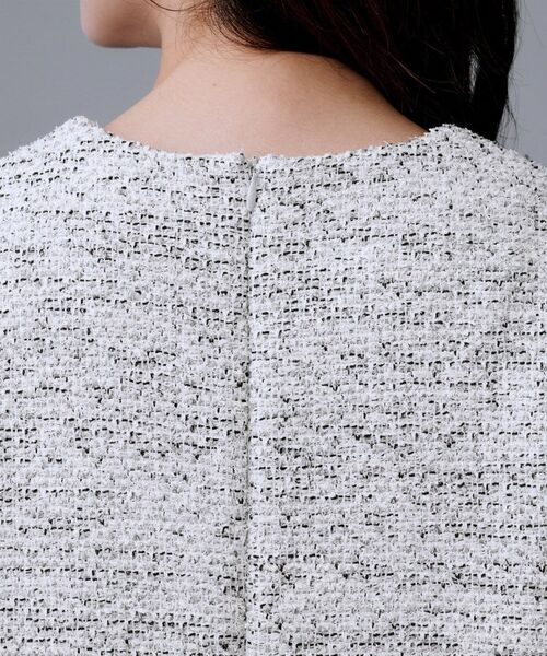 UNTITLED / アンタイトル ロング・マキシ丈ワンピース | 【洗える/ストレッチ】ツイードジャージワンピース | 詳細21