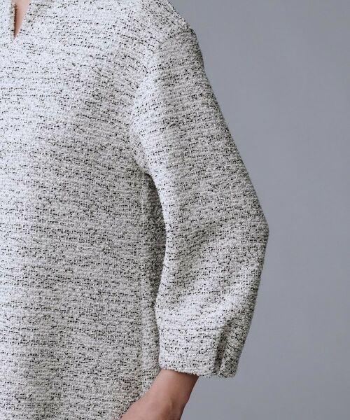 UNTITLED / アンタイトル ロング・マキシ丈ワンピース | 【洗える/ストレッチ】ツイードジャージワンピース | 詳細22