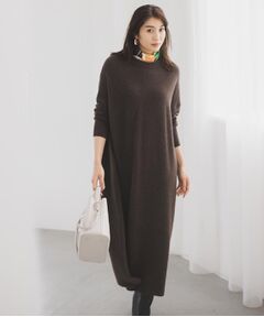 UNTITLED / アンタイトル ロング・マキシ丈ワンピース | 【ロング丈/ゆったりシルエット】テントライン ニットワンピース