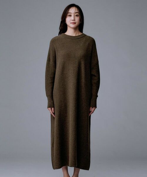 UNTITLED / アンタイトル ロング・マキシ丈ワンピース | 【ロング丈/ゆったりシルエット】テントライン ニットワンピース | 詳細16