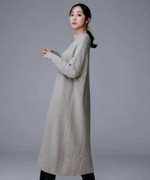 UNTITLED / アンタイトル ロング・マキシ丈ワンピース | 【ロング丈/ゆったりシルエット】テントライン ニットワンピース | 詳細5
