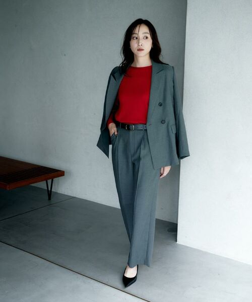 UNTITLED / アンタイトル パンツ | ウールライク ワイドパンツ | 詳細4