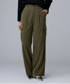 UNTITLED / アンタイトル パンツ | 【大人きれいめ/ストレート/ワイド】キュプラカーゴパンツ