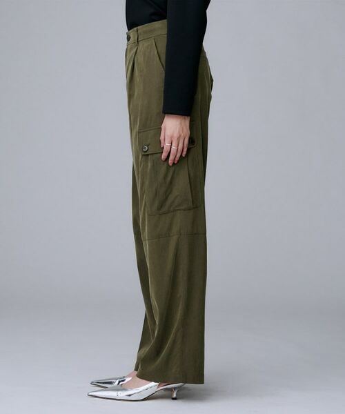 UNTITLED / アンタイトル パンツ | 【大人きれいめ/ストレート/ワイド】キュプラカーゴパンツ | 詳細11