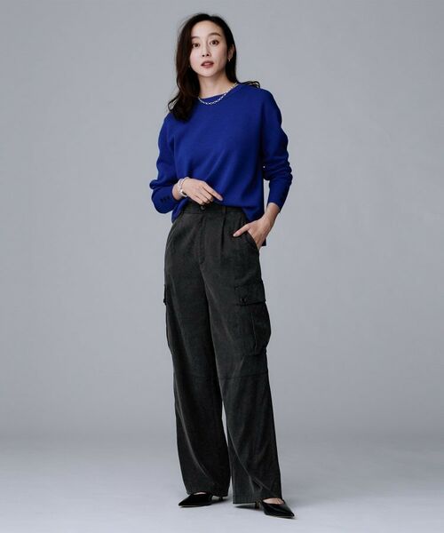 UNTITLED / アンタイトル パンツ | 【大人きれいめ/ストレート/ワイド】キュプラカーゴパンツ | 詳細8