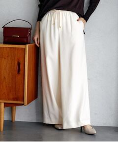UNTITLED / アンタイトル パンツ | 【ワイド/ウエストゴム/紐】ストレッチドロストパンツ