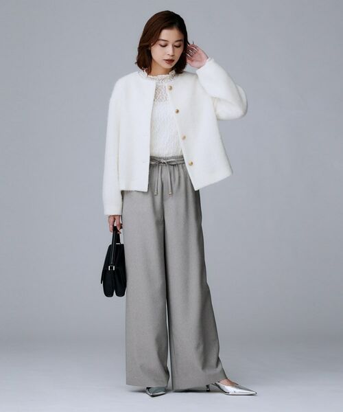UNTITLED / アンタイトル パンツ | 【ワイド/ウエストゴム/紐】ストレッチドロストパンツ | 詳細13