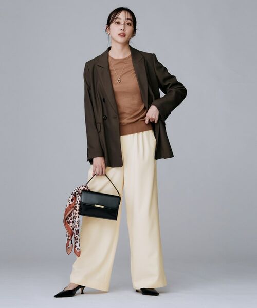 UNTITLED / アンタイトル パンツ | 【ワイド/ウエストゴム/紐】ストレッチドロストパンツ | 詳細6