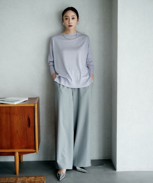 UNTITLED / アンタイトル パンツ | 【ワイド/ウエストゴム/紐】ストレッチドロストパンツ | 詳細9