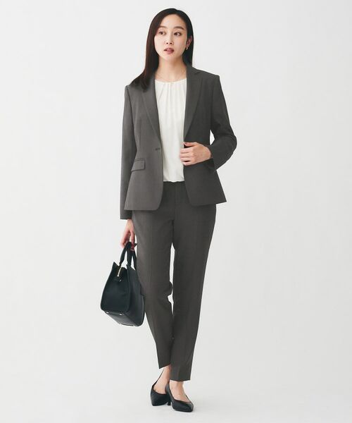 UNTITLED / アンタイトル パンツ | 【通勤スーツ/オフィス】ドライメランジ テーパードパンツ | 詳細5