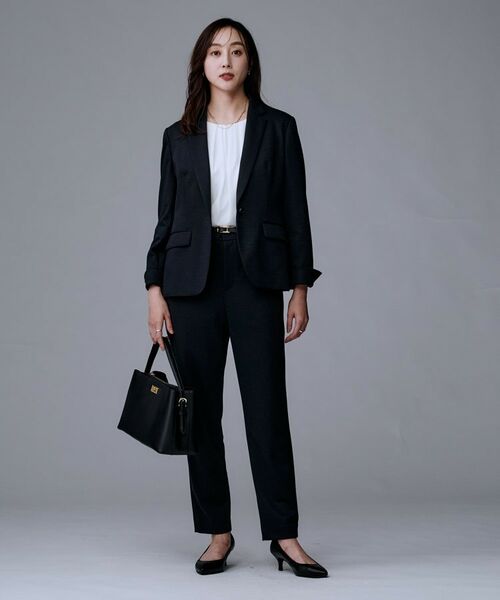 UNTITLED / アンタイトル パンツ | 【洗えるスーツ／ストレッチ】ウール混ジャージ テーパードパンツ | 詳細10