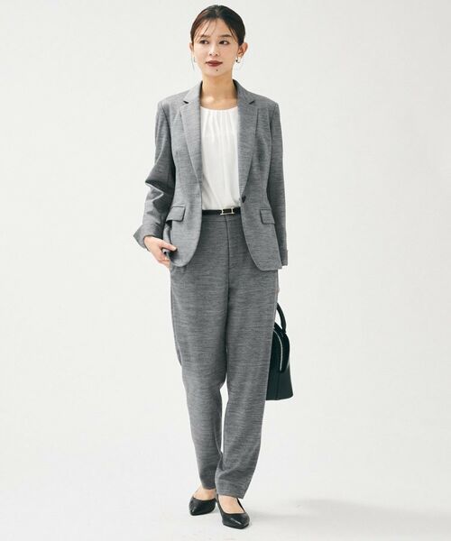 UNTITLED / アンタイトル パンツ | 【洗えるスーツ／ストレッチ】ウール混ジャージ テーパードパンツ | 詳細14