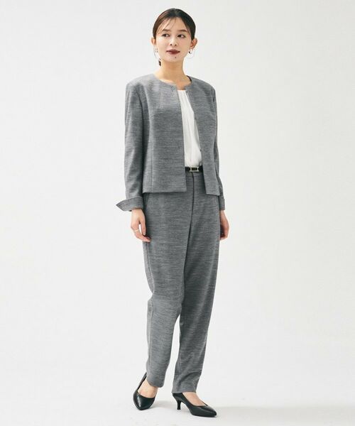 UNTITLED / アンタイトル パンツ | 【洗えるスーツ／ストレッチ】ウール混ジャージ テーパードパンツ | 詳細15