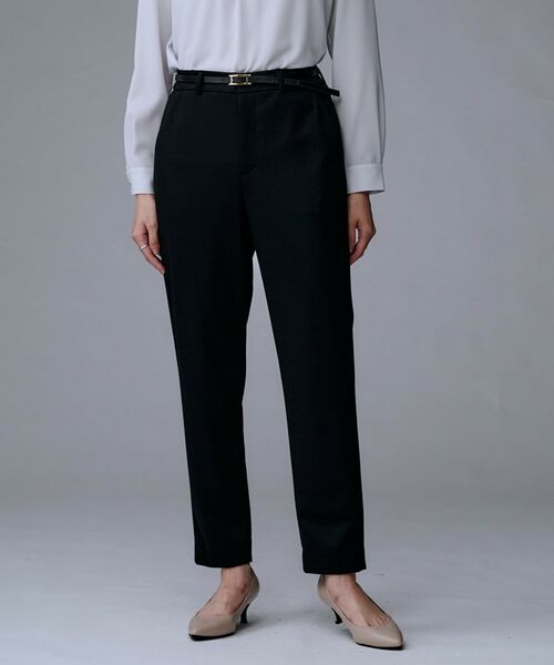 UNTITLED / アンタイトル パンツ | 【洗えるスーツ／ストレッチ】ウール混ジャージ テーパードパンツ | 詳細2