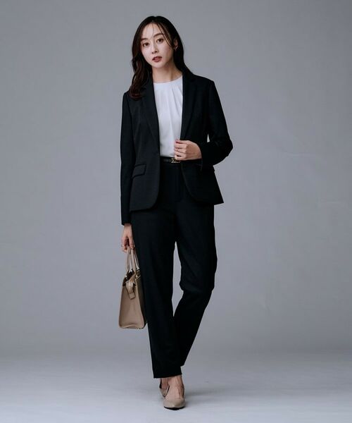 UNTITLED / アンタイトル パンツ | 【洗えるスーツ／ストレッチ】ウール混ジャージ テーパードパンツ | 詳細4