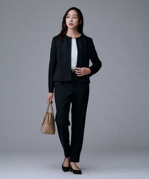 UNTITLED / アンタイトル パンツ | 【洗えるスーツ／ストレッチ】ウール混ジャージ テーパードパンツ | 詳細9