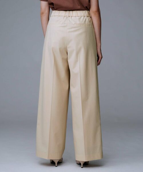 UNTITLED / アンタイトル パンツ | 【洗える/ウエスト後ろゴム】ウール混　タックワイドパンツ | 詳細20