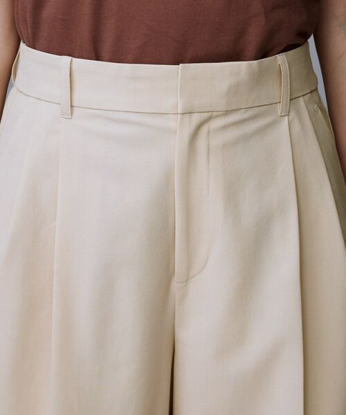 UNTITLED / アンタイトル パンツ | 【洗える/ウエスト後ろゴム】ウール混　タックワイドパンツ | 詳細21