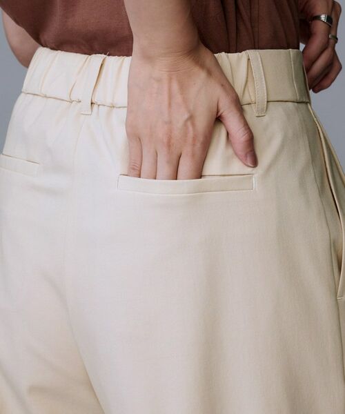 UNTITLED / アンタイトル パンツ | 【洗える/ウエスト後ろゴム】ウール混　タックワイドパンツ | 詳細24