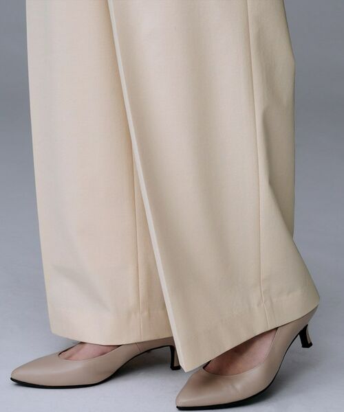 UNTITLED / アンタイトル パンツ | 【洗える/ウエスト後ろゴム】ウール混　タックワイドパンツ | 詳細28