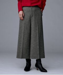 UNTITLED / アンタイトル ショート・ハーフ・半端丈パンツ | 【ウール100%/ウエスト後ろゴム】 クロップドワイドパンツ