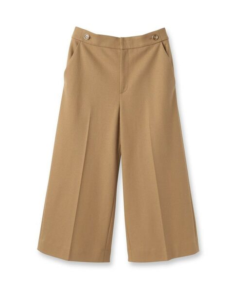 UNTITLED / アンタイトル ショート・ハーフ・半端丈パンツ | 【ウール100%/ウエスト後ろゴム】 クロップドワイドパンツ | 詳細1