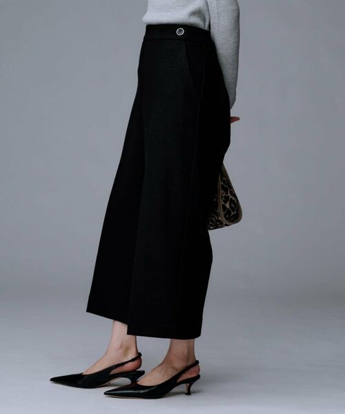 UNTITLED / アンタイトル ショート・ハーフ・半端丈パンツ | 【ウール100%/ウエスト後ろゴム】 クロップドワイドパンツ | 詳細11