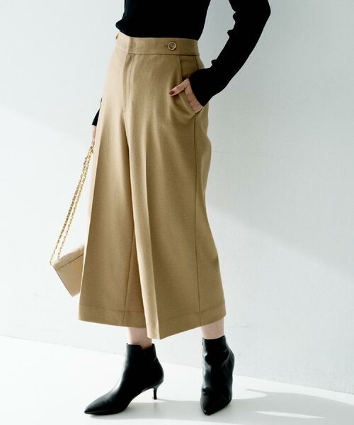 UNTITLED / アンタイトル ショート・ハーフ・半端丈パンツ | 【ウール100%/ウエスト後ろゴム】 クロップドワイドパンツ | 詳細16