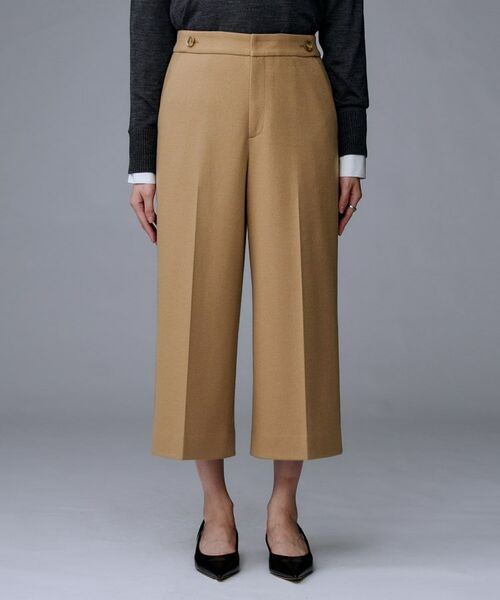 UNTITLED / アンタイトル ショート・ハーフ・半端丈パンツ | 【ウール100%/ウエスト後ろゴム】 クロップドワイドパンツ | 詳細19