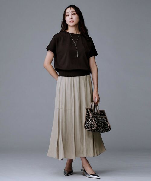 UNTITLED / アンタイトル ロング・マキシ丈スカート | 【秋冬兼用／1枚で着映え】ソフト裾フレアスカート | 詳細17