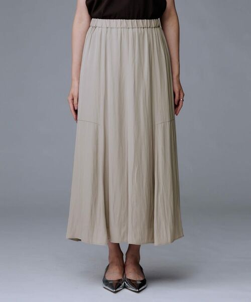 UNTITLED / アンタイトル ロング・マキシ丈スカート | 【秋冬兼用／1枚で着映え】ソフト裾フレアスカート | 詳細19