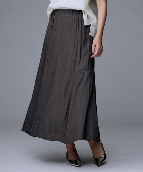 UNTITLED / アンタイトル ロング・マキシ丈スカート | 【秋冬兼用／1枚で着映え】ソフト裾フレアスカート | 詳細5