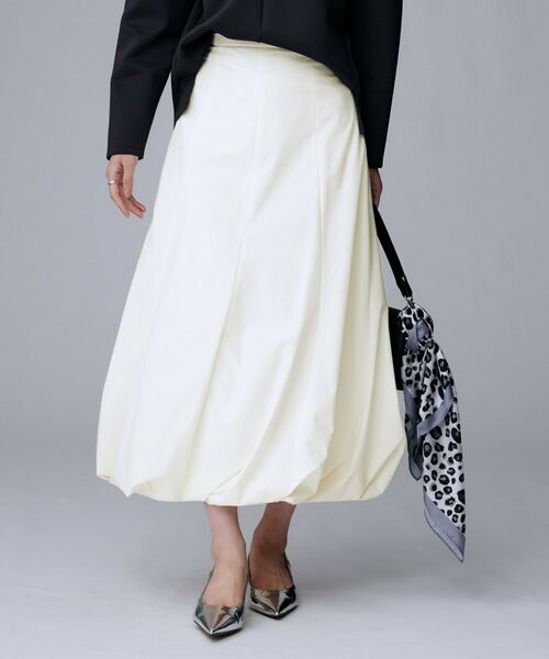 UNTITLED / アンタイトル ロング・マキシ丈スカート | 【ストレッチ素材/撥水加工】バルーンスカート | 詳細2