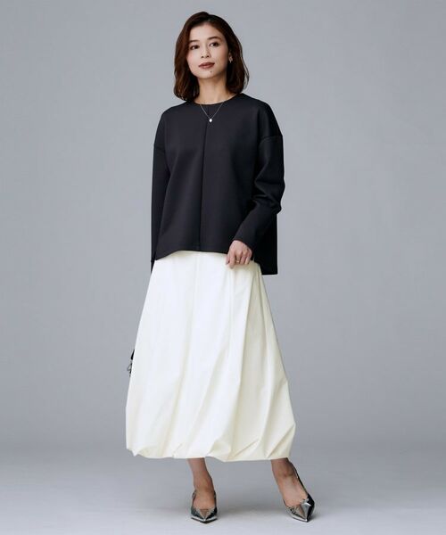 UNTITLED / アンタイトル ロング・マキシ丈スカート | 【ストレッチ素材/撥水加工】バルーンスカート | 詳細4