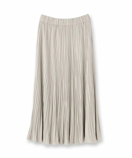 UNTITLED / アンタイトル ロング・マキシ丈スカート | 【シワ知らず/ウエストゴム】スエード風プリーツスカート | 詳細1