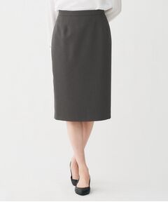 UNTITLED / アンタイトル ミニ・ひざ丈スカート | 【通勤スーツ/オフィス】ドライメランジ タイトスカート