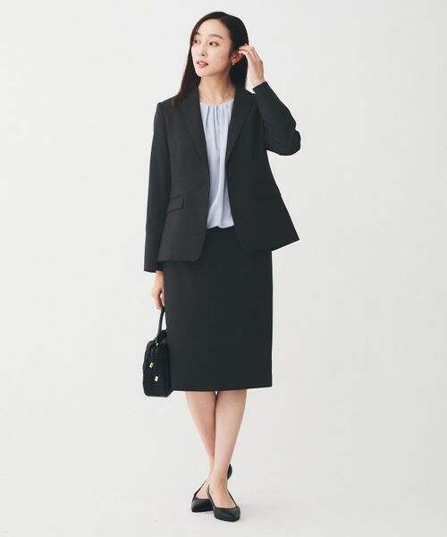 UNTITLED / アンタイトル ミニ・ひざ丈スカート | 【通勤スーツ/オフィス】ドライメランジ タイトスカート | 詳細15