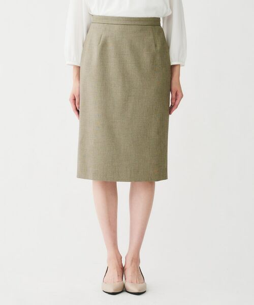 UNTITLED / アンタイトル ミニ・ひざ丈スカート | 【通勤スーツ/オフィス】ドライメランジ タイトスカート | 詳細17