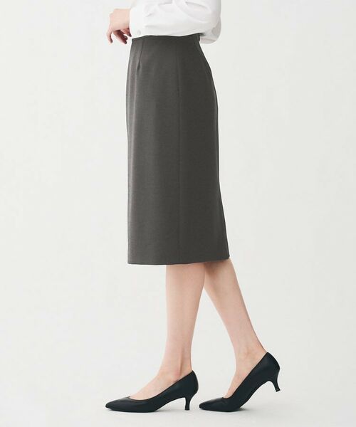 UNTITLED / アンタイトル ミニ・ひざ丈スカート | 【通勤スーツ/オフィス】ドライメランジ タイトスカート | 詳細3