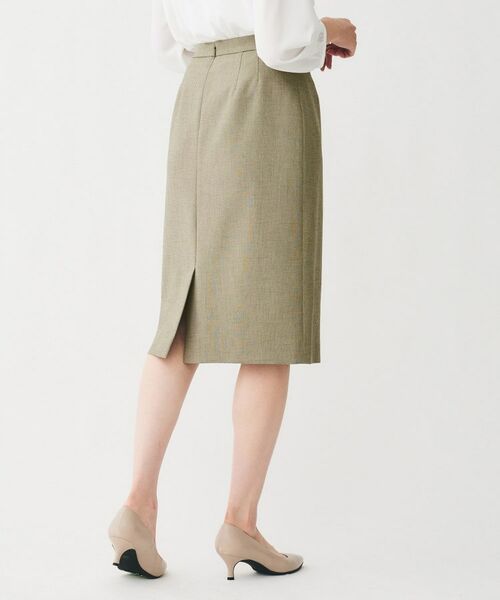 UNTITLED / アンタイトル ミニ・ひざ丈スカート | 【通勤スーツ/オフィス】ドライメランジ タイトスカート | 詳細8