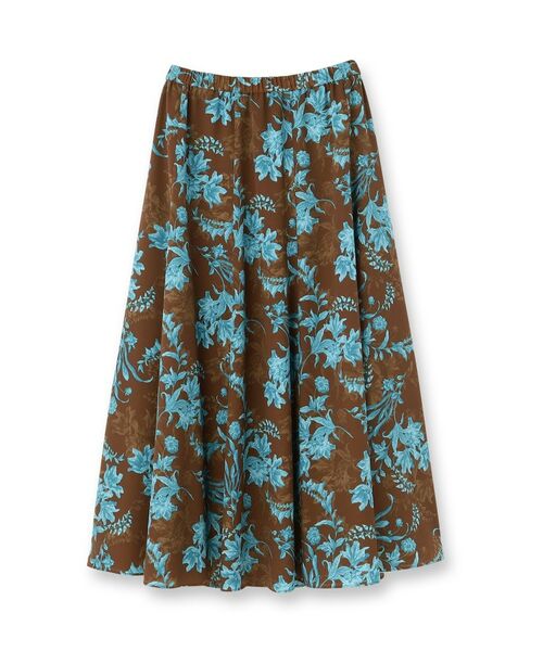 UNTITLED / アンタイトル ロング・マキシ丈スカート | 【ウエストゴム/ロング/花柄】オーナメントフラワー スカート | 詳細1