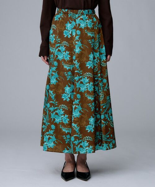 UNTITLED / アンタイトル ロング・マキシ丈スカート | 【ウエストゴム/ロング/花柄】オーナメントフラワー スカート | 詳細10